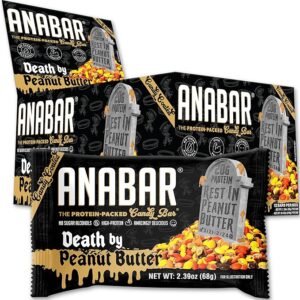Anabar Protein-Packed Candy Bar Death by Peanut Butter 2.39oz 12ct